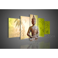 Moderne Decora Leinwand Kunst Buddhas Ölgemälde (BU-007)